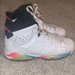 Air Jordan 6s Rainbow Big Kids 6.5